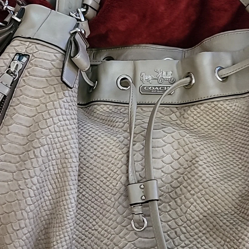 Coach Madison Python Bag!! - Picture 8 of 9